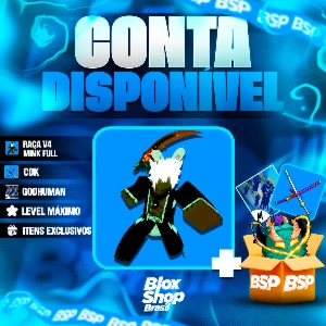 BLOX FRUITS > 🐰RAÇA V4 MINK FULL + ⚔️CDK + 👊GODHUMAN - Roblox