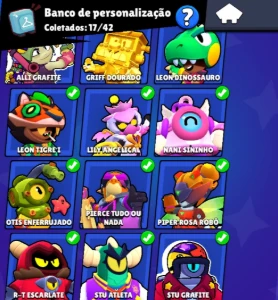 Conta Brawl Stars 9000 Moedas E 169 Gemas Brawler 1000 Trofe