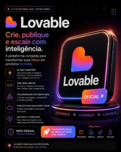 LOVABLE 30 DIAS 1.000 CRÉDITOS NA SUA CONTA - Inteligência Artificial