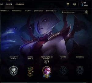 Conta League of Legends MD10 LOL