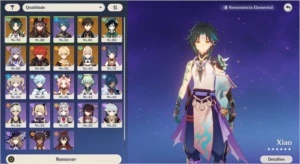 Xiao/HutaoVenti/Zhongli/Diluc/Keqing/Jean + Armas 5* - Genshin Impact