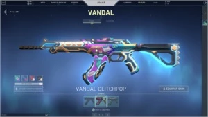Conta Valorant Vandal glitchpop + Phantom sublime + spectre
