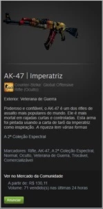 Ak-47 Imperatriz - Counter Strike CS