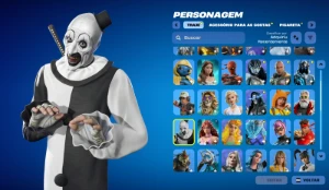 Conta Fortinite | 66 skins | Art the Clown | Ent. Automática - Fortnite