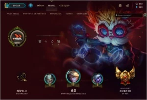 Conta League of Legends - Ouro 3 LOL