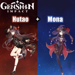 Conta Genshin Impact AR 7 com Hutao e Mona