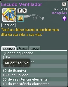 Escudo Ventilador - SERVIDOR EFRIM - Wakfu