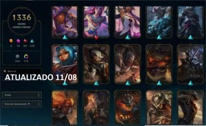 CONTA RARA COM TODAS AS SKINS PRESTÍGIOS 2022 LIMITADA - League of Legends LOL