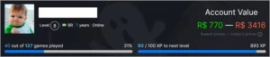 Conta Steam com mais de 120 jogos (barata)