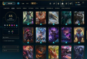 Bronze 2 com 115 Champs e 46 Skins - League of Legends LOL