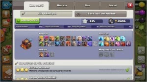 Conta clash of clans cv 10