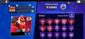 🔥 Brawl Stars 62.6K Troféus | 106/106 Brawlers | 39 Prestíg
