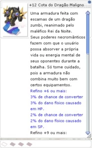 +12 Cota do Dragão Maligno - Thor - Ragnarok Online