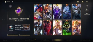 Vendo conta lv 150+ GM ultima season com skins douradas - League of Legends: Wild Rift LOL WR