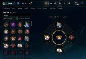 Unrnaked com 32 Champs e 11 Skins + 1 Fragmento - League of Legends LOL