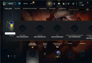 Unrnaked com 32 Champs e 11 Skins + 1 Fragmento - League of Legends LOL