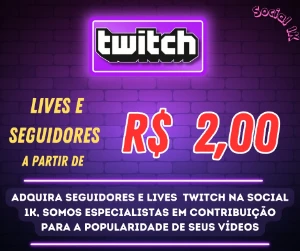 Twitch, seguidores e Lives, Expert em engajamento - Redes Sociais