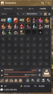 Conta BDO 806 GS com muito recurso e P2W - Black Desert