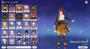 Vendo conta do genshin AR59 80% dos 5 estrelas +23000gems - Genshin Impact