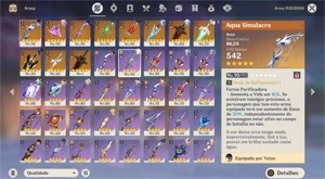 Vendo conta do genshin AR59 80% dos 5 estrelas +23000gems - Genshin Impact