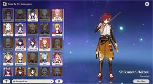 Vendo conta do genshin AR59 80% dos 5 estrelas +23000gems - Genshin Impact