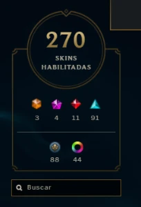 Conta Lol - Todos Os Champs - 270 Skins - League of Legends