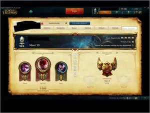 conta de league of legends LOL