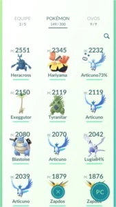 Conta Lv 30 + Tike Mystic e Vários Lendários - Pokémon