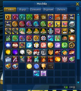 CONTA LADMO COM ITEM AOA / SERVIDOR OMEGAMON - Digimon Masters Online
