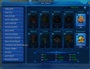 CONTA LADMO COM ITEM AOA / SERVIDOR OMEGAMON - Digimon Masters Online