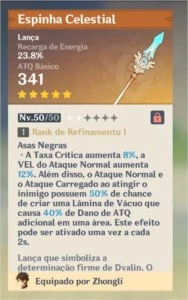VENTI - ZHONGLI + LANÇA CELESTIAL - Genshin Impact