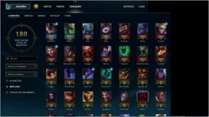 Conta 110 campeões, 70 skins (unranked) - League of Legends LOL