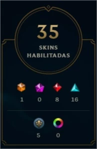 CONTA LEAGUE OF LEGENDS (OURO 3 VÁRIOS CHAMPS e SKINS) LOL