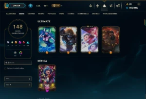 Unranked com TODOS os Champs e 148 Skins ( JG / MID / ADC ) - League of Legends LOL