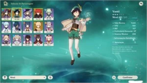 Genshin Impact AR38 Diluc+Mona+Venti Servidor America