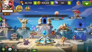 Vendo conta Magic Rush, VIP14, M908, 17 heróis Lendários - Outros