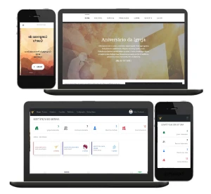 Plataforma online em PHP para gerenciamento de Igrejas.