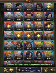 seven deadly sins grand cross account ( conta sem link ) - Outros