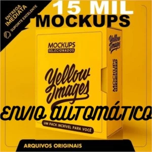 Maior Coleção Yellow Images Mock-ups - Softwares e Licenças
