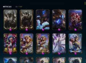 Conta Diamante 3 , 824 skins ,259 cromas , Conta main SUP - League of Legends: Wild Rift LOL WR