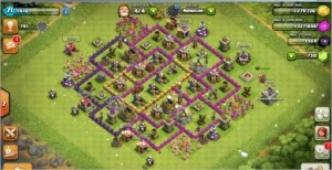 Vendo cv 8 com 4 construtores, 730 gemas e lvl 71 - Clash of Clans