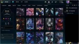 Conta League Of Legends - Gold II|nível 360+|330+ skins LOL