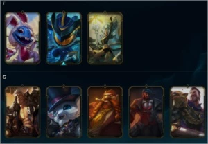 Conta de League of Legends, PL 5 114 Campeões  57 Skins LOL