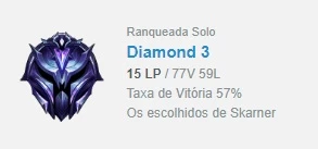 Conta diamante 3 Lol - League of Legends