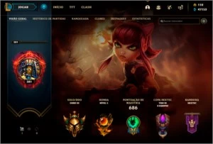 Conta Gold3 570 skins - League of Legends LOL
