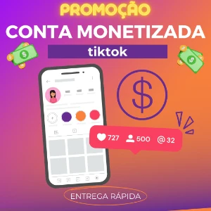 Conta monetizada tiktok - Redes Sociais