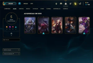 Conta Unranked com 25 Champs e 5 Skins - League of Legends LOL