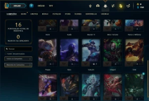 Conta Unranked com 25 Champs e 5 Skins - League of Legends LOL