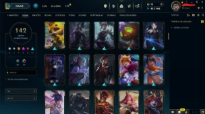 CONTA EX MESTRE COM 110 SKINS - ACEITO OFERTAS - League of Legends LOL