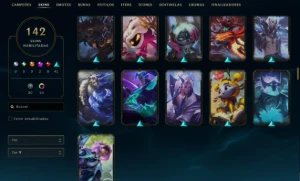 CONTA EX MESTRE COM 110 SKINS - ACEITO OFERTAS - League of Legends LOL